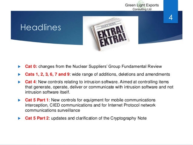 Eu Dual List – Dual Use Items – Update to the EU Control List of Dual ...