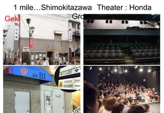 1 mile…Shimokitazawa Theater : Honda
GroupGeki
B1
 