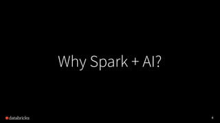 4
Why Spark + AI?
 