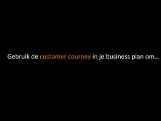 Gebruik de customer courney in je business plan om…

 