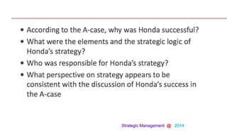 Strategic Management @ 2014