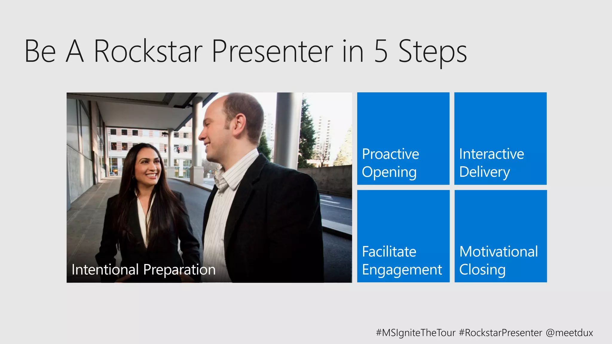 Be A Rockstar Presenter in 5 Steps
 