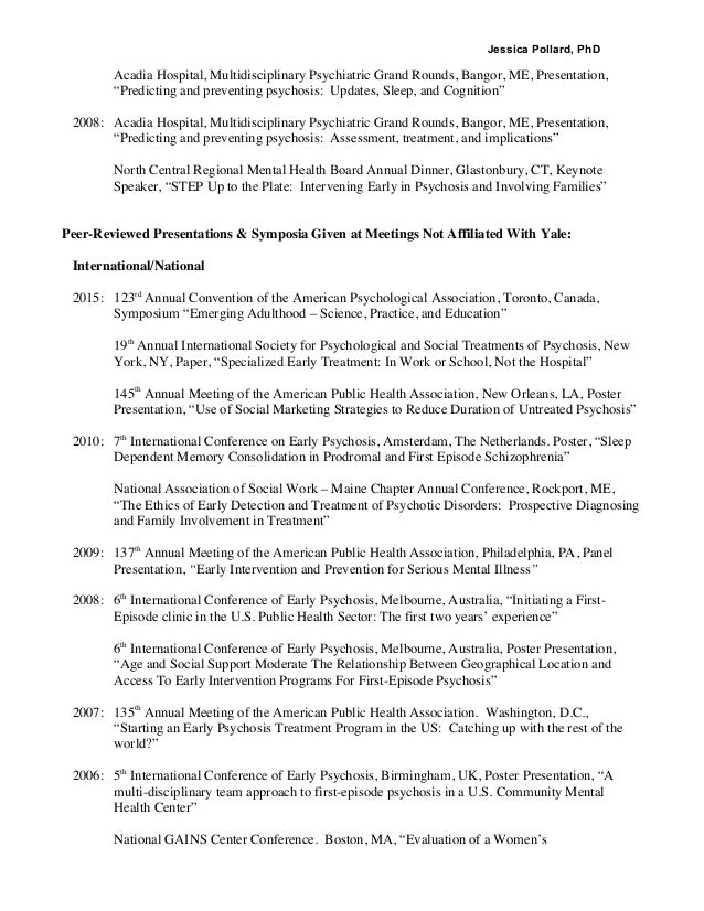 Catching Psychosis Early >> Pollard Cv 5 3 16 Catching Psychosis Early >> Pollard Cv 5 3 16