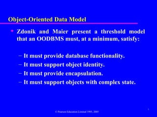 Comprehensive Overview of Object-Oriented Database Management Systems ...