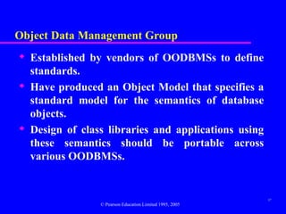 Comprehensive Overview of Object-Oriented DBMS Standards and Systems | PPT