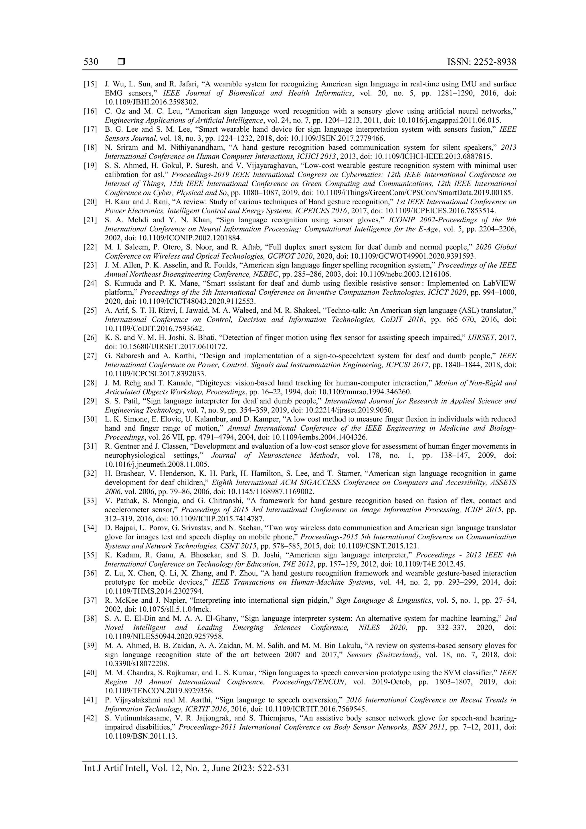 A review of factors that impact the design of a glove based wearable ...