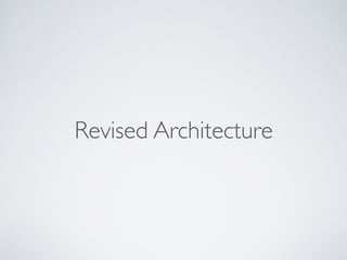 Revised Architecture
 