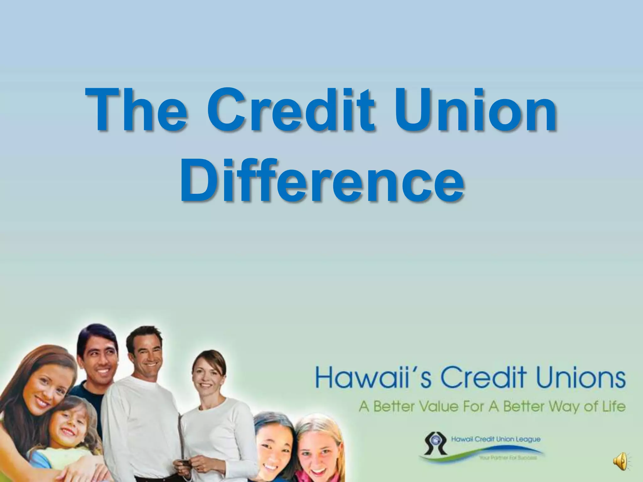 The Credit Union Difference Pptx