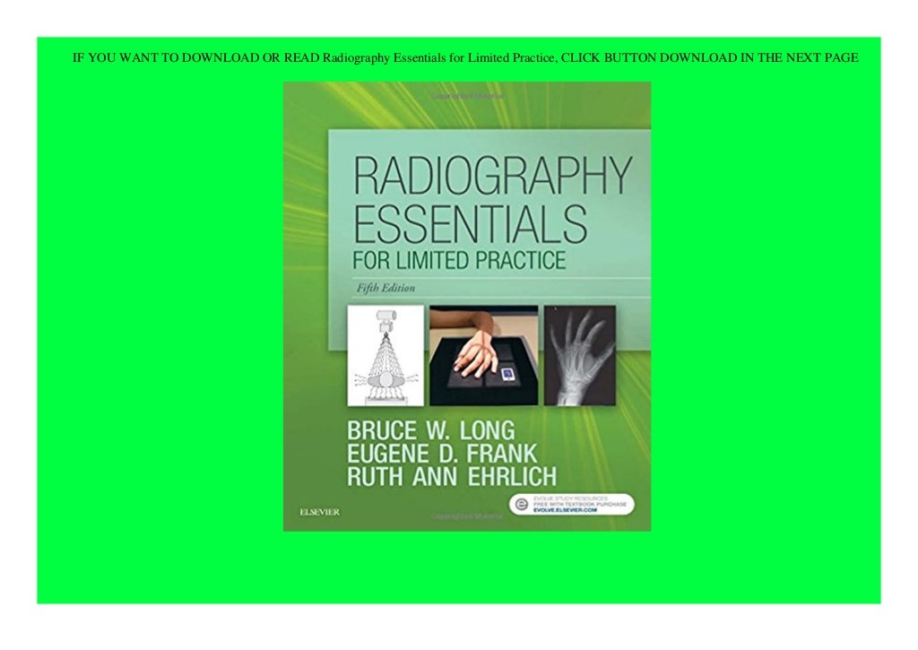Download⚡PDF Radiography Essentials for Limited Practice