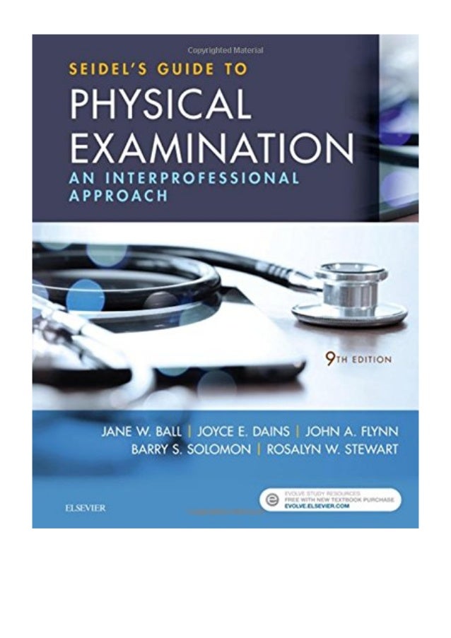 Seidel S Guide To Physical Examination Pdf Jane W Ball Rn Drph C