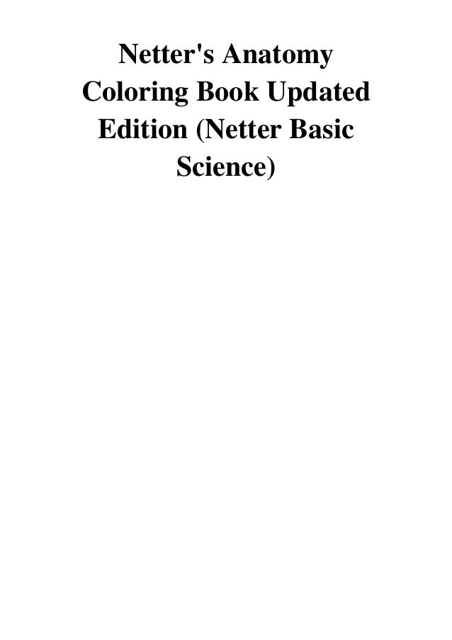 Download Netter's Anatomy Coloring Book Updated Edition PDF - John ...