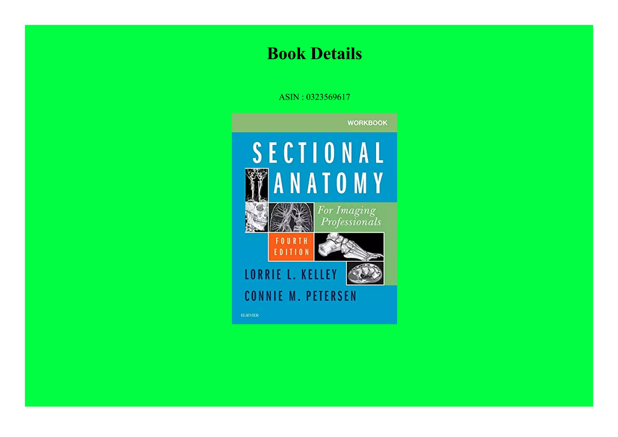 SECTIONAL ANATOMY for imaging Profession GEt PDF Sectional Anatomy