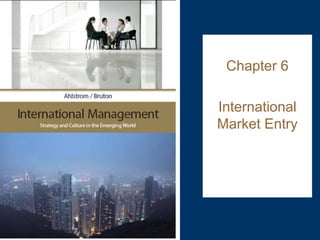 Chapter 6
International
Market Entry
 