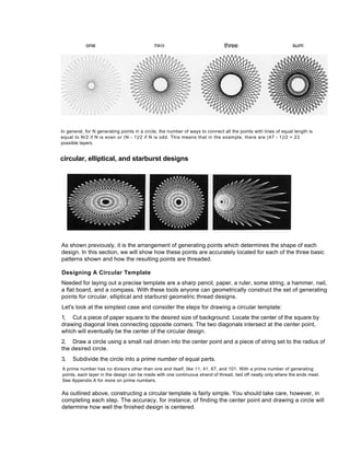 Thread Pattern Design Geometric Patterns Art of Thread Design | PDF