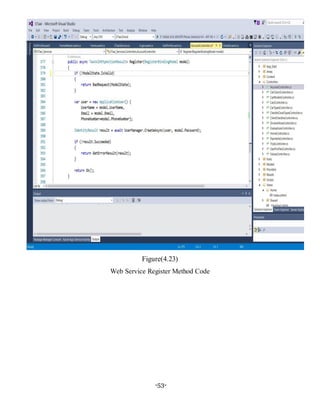 -53-
Figure(4.23)
Web Service Register Method Code
 