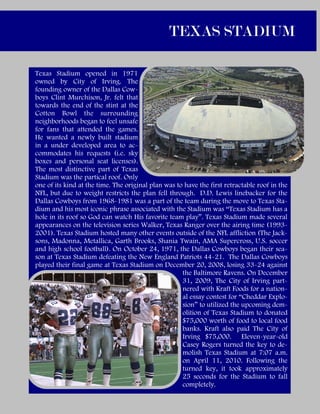 Nfl Essays Dallas Cowboys | PDF