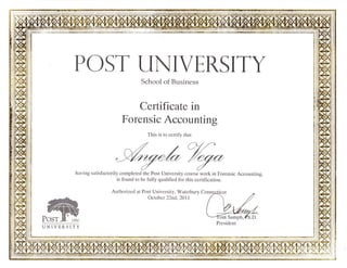 Forensic Accounting Certification