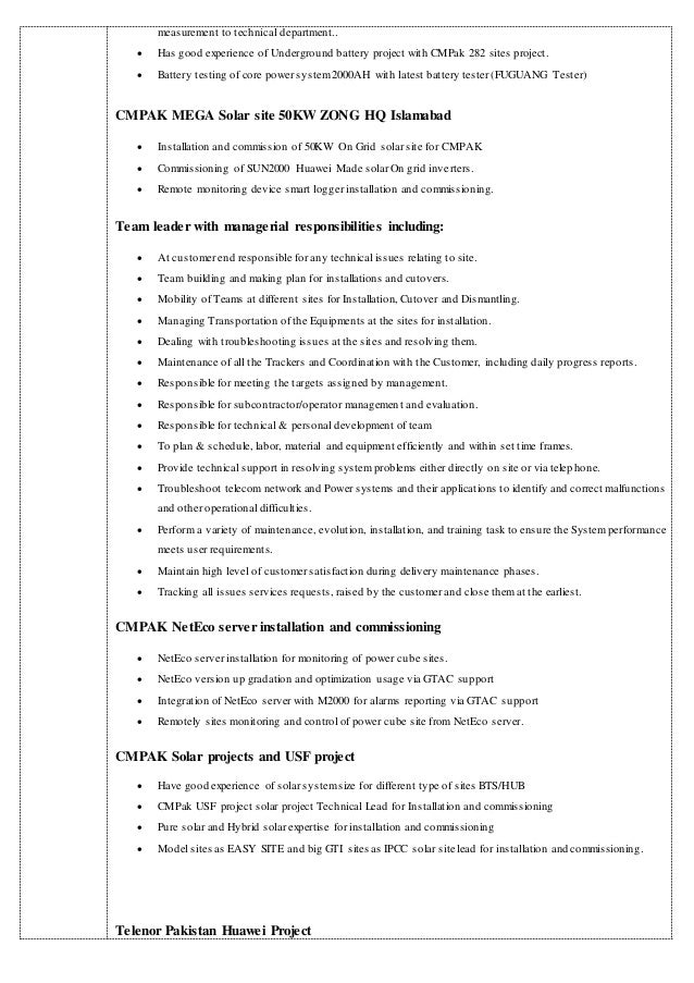 Zahid Iqbal Resume