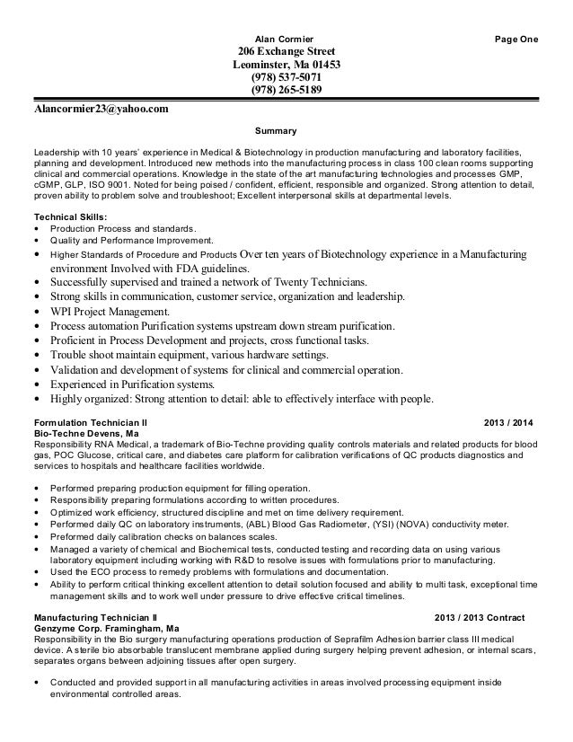 ajcormier new update 2015 resume