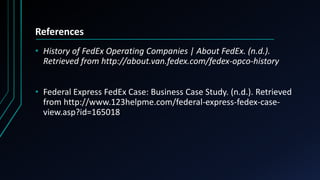How FedEx Works | PPTX