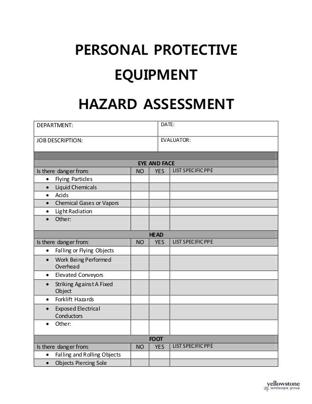 PERSONAL PROTECTIVE EQUIPMENT