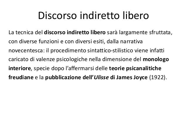 Cos è Il Discorso Indiretto Libero
