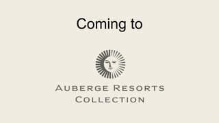 Coming to
 