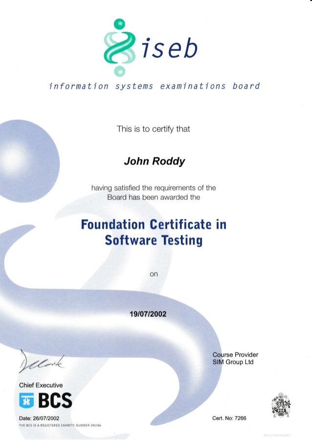 Foundation Certificate