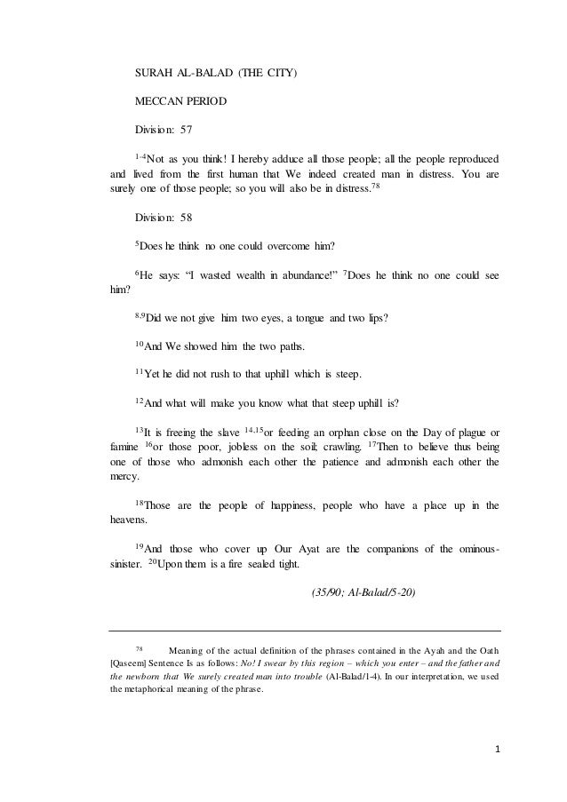 035 Surah Al Balad The City 035 Surah Al Balad The City