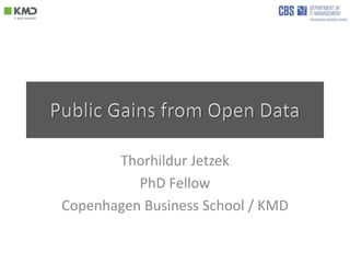 Thorhildur Jetzek
PhD Fellow
Copenhagen Business School / KMD
 