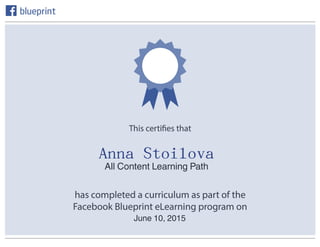 All Content Learning Path
June 10, 2015
Anna Stoilova
 