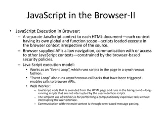 Basics of the Web Platform | PPTX