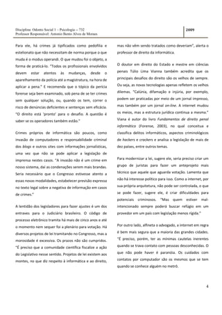 Direito e Psicologia - Internet e relações