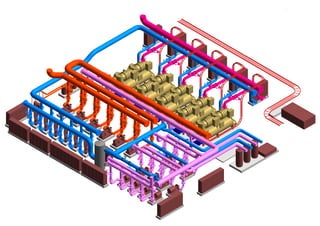 Chiller Plant Room Layout 3D