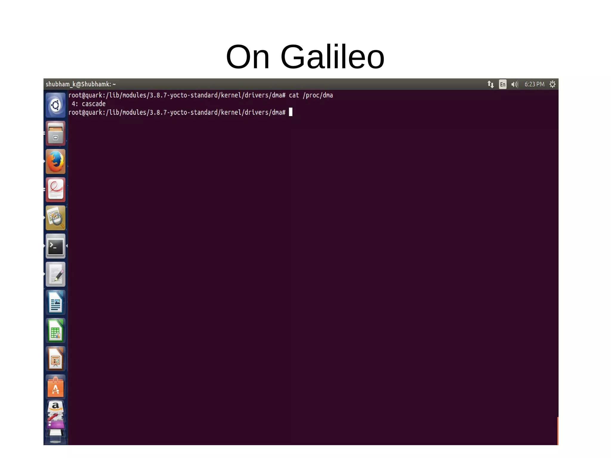 On Galileo
 