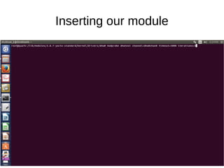 Inserting our module
 