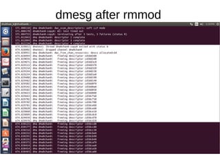 dmesg after rmmod
 