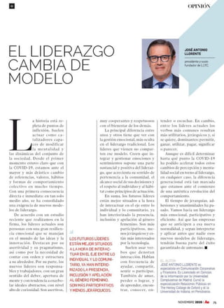 José Antonio Llorente: "El liderazgo cambia de modelo"