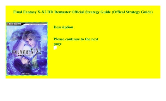 Final fantasy x remaster guide
