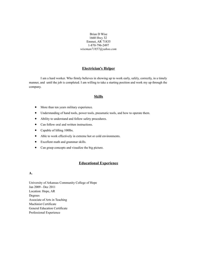Brian resume PDF - Brian Resume 1 638 
