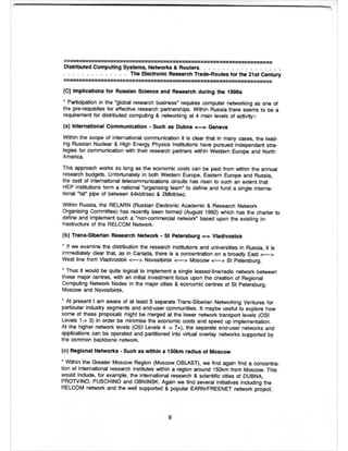 Education and Research Networks - 1997 - JENC
