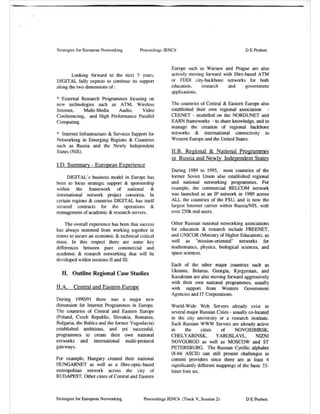 Education and Research Networks - 1997 - JENC