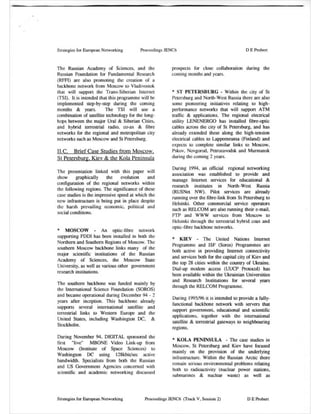 Education and Research Networks - 1997 - JENC