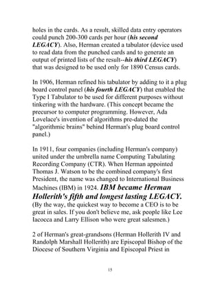 A Tribute to Herman Hollerith | PDF