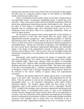 039 agency vs stewardship theory | PDF