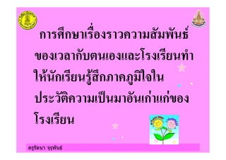 ครูรัตนา จุรุพันธ
ก ก
ก
!" ก #" ก$ $# % &
' % '( ก) ก)
 