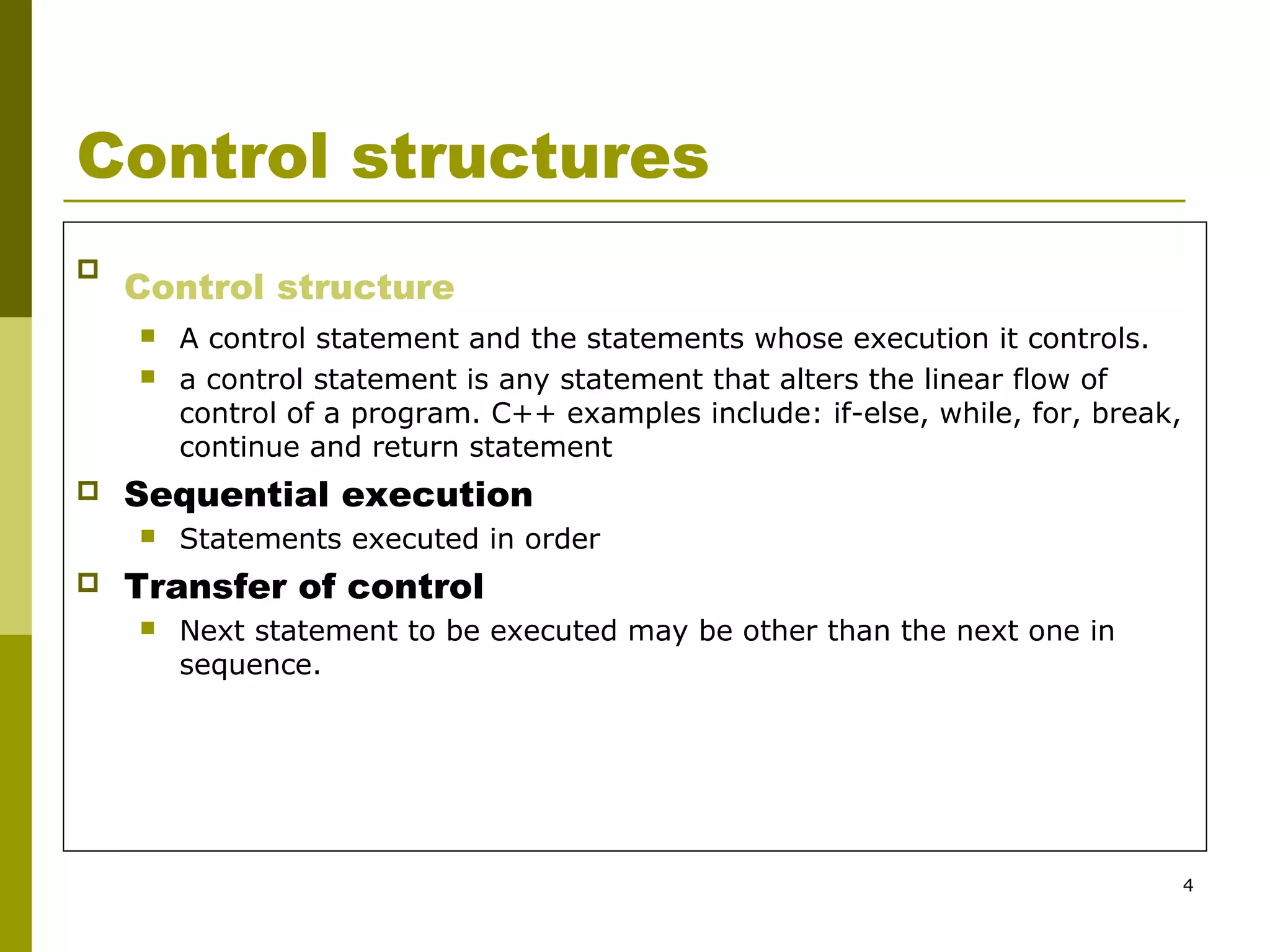 03a control structures | PPT
