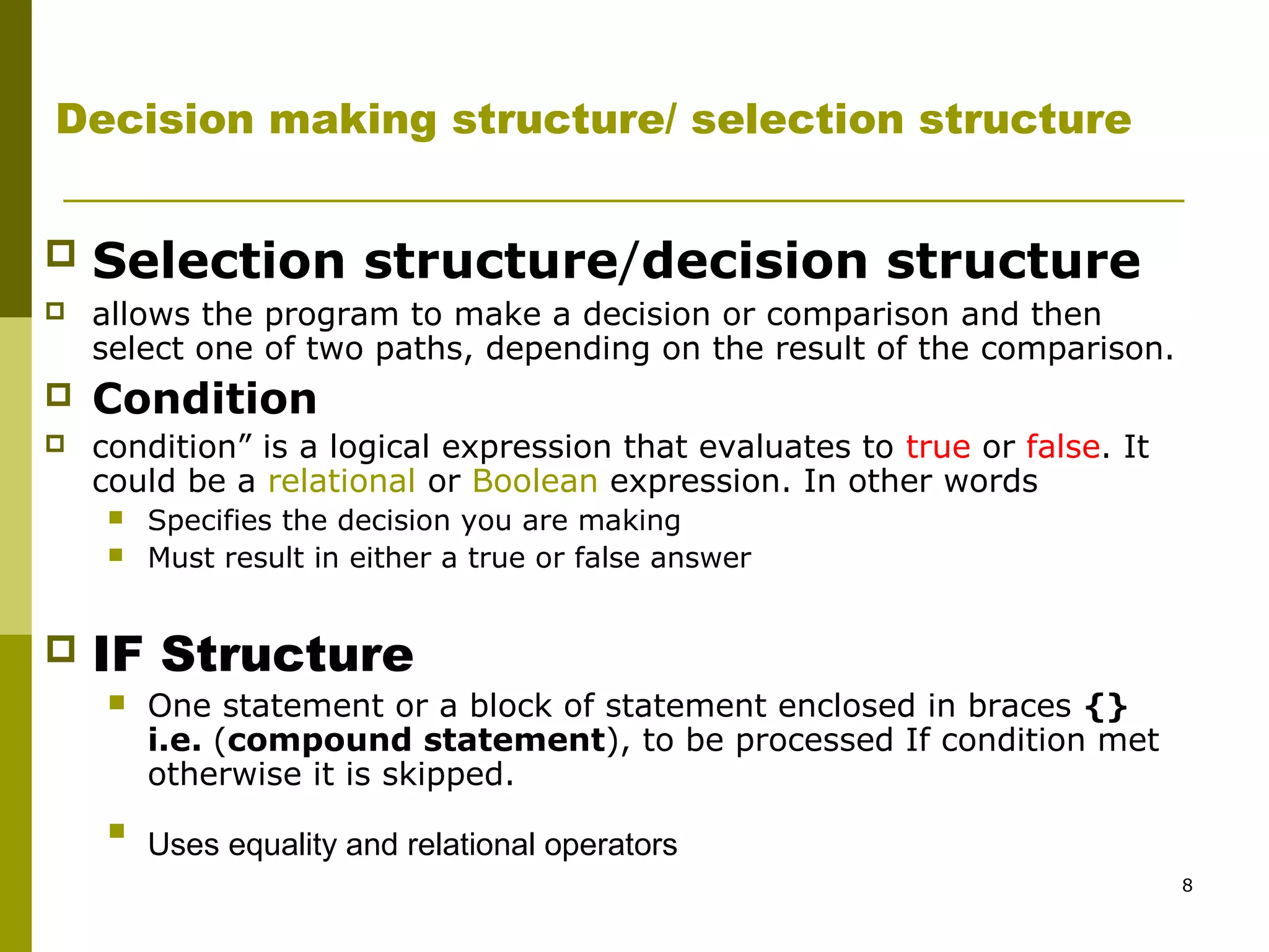 03a control structures | PPT