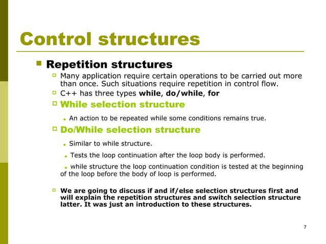 03a control structures | PPT