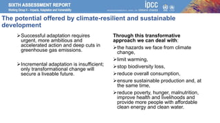 Climate Change 2022: Impacts, Adaptation and Vulnerability | PPTX
